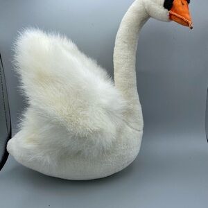 White Swan Plush - Hansa Creation - 2010 - Stuffed Animal Toy - 4085  - Rare